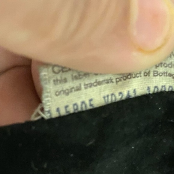 BOTTEGA VENETA Vintage Black Suede And W/ Leather Straps In Excellent Condition - Picture 10 of 11